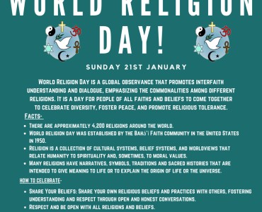 WORLD RELIGION DAY!